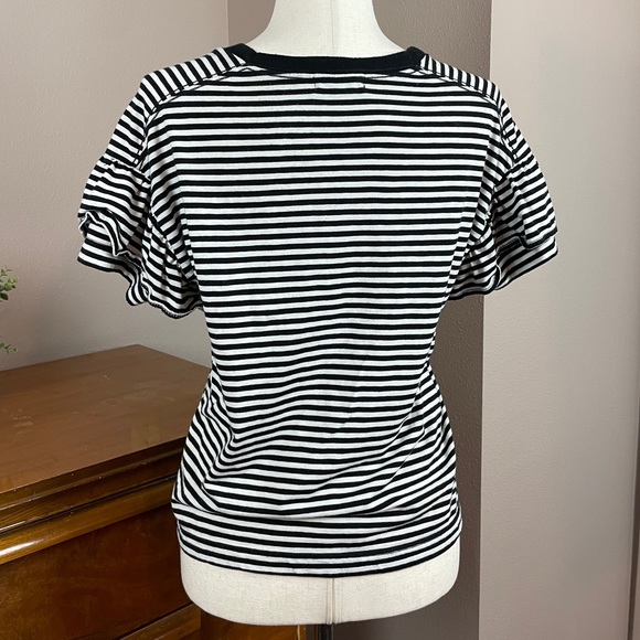 Madewell cotton shirt w/ ruffle sleeves - Picture 3 of 5